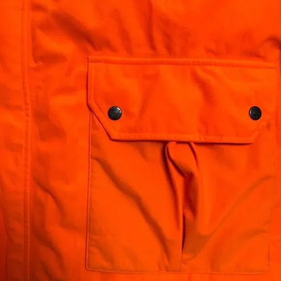 Cabelas XXL All Game Outfitters Ago Blaze Orange Insulated Hooded Hunting Jacket